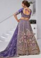 Purple Organza Lehenga Choli With Zari Highlights