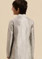 Grey Readymade Embroidered Kurta Pajama For Kids
