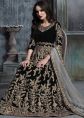 Black Embroidered Anarkali Suit With Dupatta