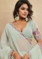 Mint Green Georgette Lehenga Choli With Sequins