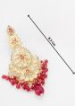 Red & Golden Stone Work Earrings