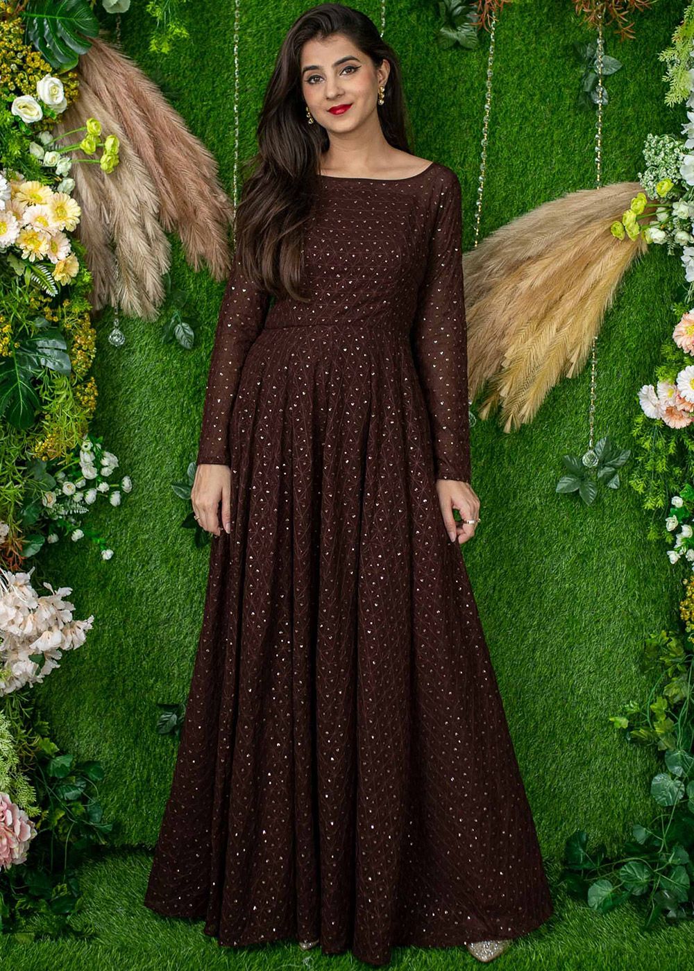 brown georgette dress I.AM.GIA - Zeta Maxi Dress - Women - Polyester - XS