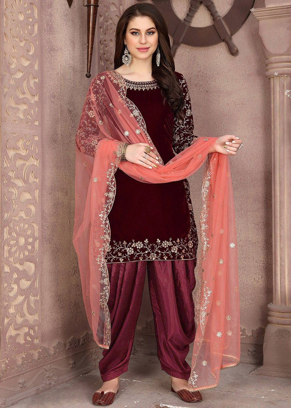 red patiala dress Buy Red Wedding Guest Patiala Suits Online for Women in USA