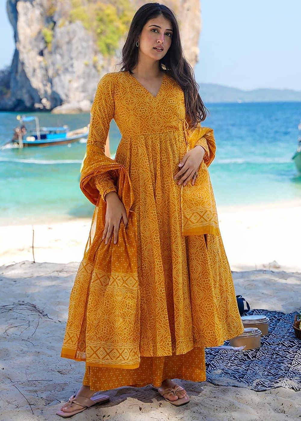 cotton anarkalis dress Buy Gota Embellished Cotton Anarkali Suit in Wine Online : KJN4678
