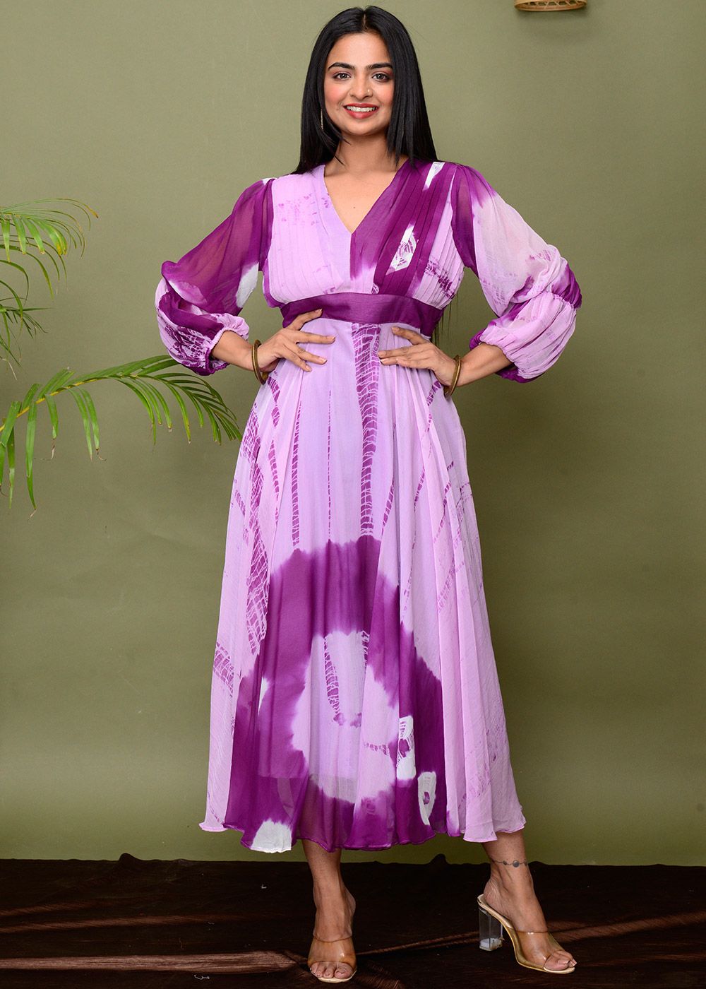 chiffon tie dye dress The Romi Chiffon Tie Dye Dress Thread + Seed