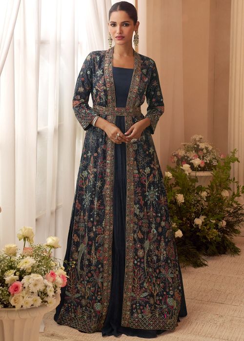 Indo Western Gown: Buy Stylish Long Indian Gowns Online USA Indo Western Gown: Buy Stylish Long Indian Gowns Online USA