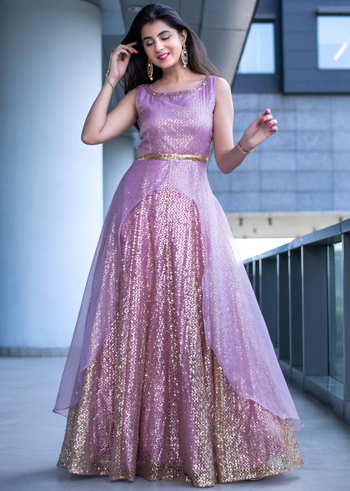 indian party gown dress dress for indian party Teal Designer Embroidered Fandy Silk Indian Gown Set