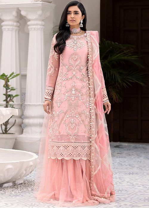 modern plazo dress Party Designer Dress With Plazo Stylish Plazo Suit Stylish Plazo Gowns Grey  Color Party Wear