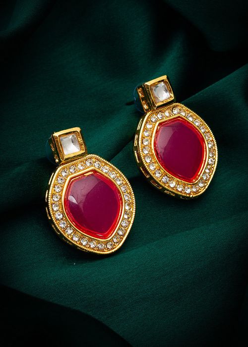 Red Studs In Stone Work