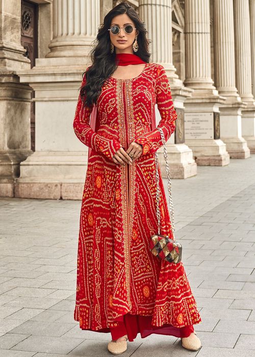 red punjabi dress Red Punjabi Suit , ., Wearing @monasstudio , ., ., Styled By  @styled_by_prabh , ., #rangledupatte #redpunjabisuit #punjabisong  #punjabimodel #annierana