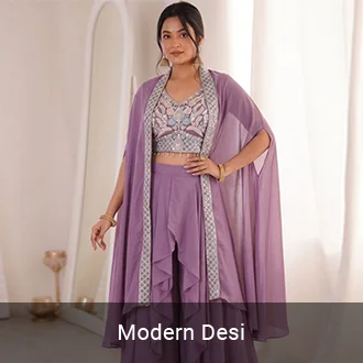 shop contemporary indo western