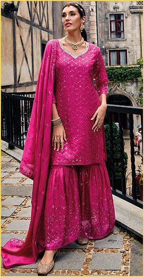 Shop Sharara Suits for Diwali USA